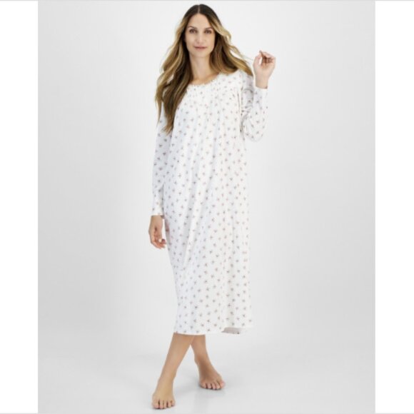 Charter Club Women's Cotton Printed Nightgown, Rosebud Toss, NWT - Picture 1 of 2